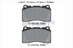 Pagid Street+ front brake pads for Toyota GT 86, Chevrolet Camaro