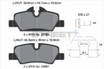 Pagid Street+ rear brake pads for Mini MINI Convertible, MINI Mini