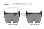 Pagid Street+ front brake pads for Audi TT, Audi A3
