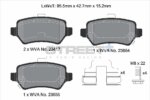 Pagid Street+ rear brake pads for KIA Ceed, KIA Venga