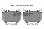 Pagid Street+ prednje kočione pločice za Mercedes-Benz CLS, Mercedes-Benz E-Class