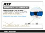 Hardrace Prednja vodeća šipka Jeep Gladiator, Wrangler, Wrangler unlimited