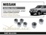 Hardrace Front Radius Arm Bushing - Axle Side Nissan Patrol, Toyota Land cruiser