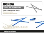 Hardrace Front Lower 4-point Brace Honda S2000