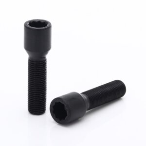 Black Extended Internal Drive Wheel Bolts M14x1.25 (45 mm - Pack of 10)