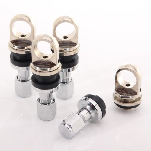Aluminium Air Valves with 6 mm TPMS Holder (set of 4)
