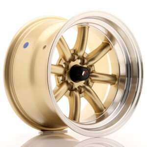 Felga Japan Racing JR-19 15" 9J 4x100/4x114,3 ET13 Zlatna