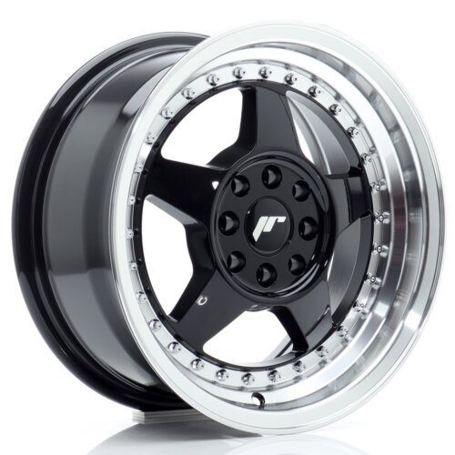 Felga Japan Racing JR-6 15" 7J 4x100/4x108 ET25 Crna sjajna