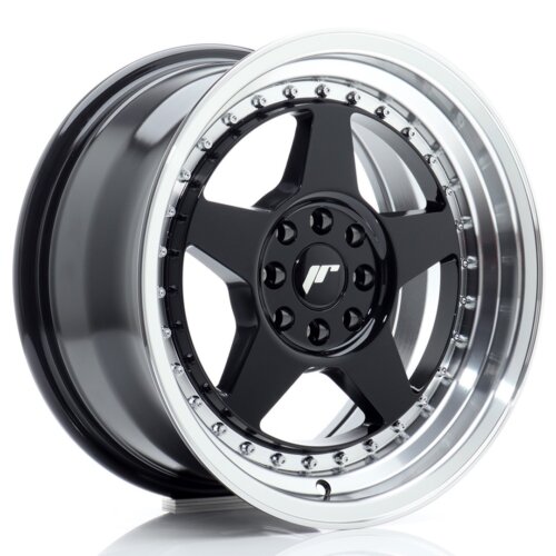 Japan Racing JR-6 wheel 16" 8J 4x100/4x108 ET25 Gloss black