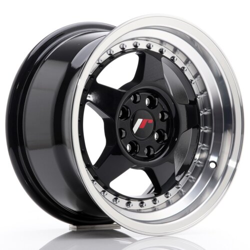 Felga Japan Racing JR-6 15" 8J 4x100/4x108 ET25 Crna sjajna