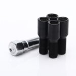 Black ATB1 Anti-Theft Locking Bolts M12x1.25 (Set of 4)