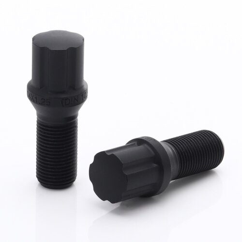 Black JB1 Wheel Bolts M12x1.25 (Pack of 20)