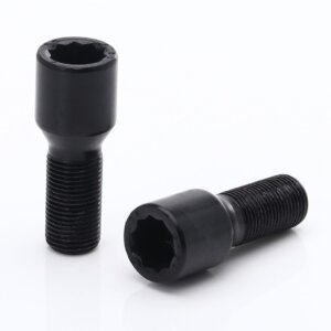 Black Extended Internal Drive Wheel Bolts M14x1.5 (33 mm - Pack of 10)