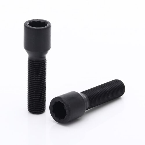 Black Extended Internal Drive Wheel Bolts M14x1.5 (45 mm - Pack of 10)