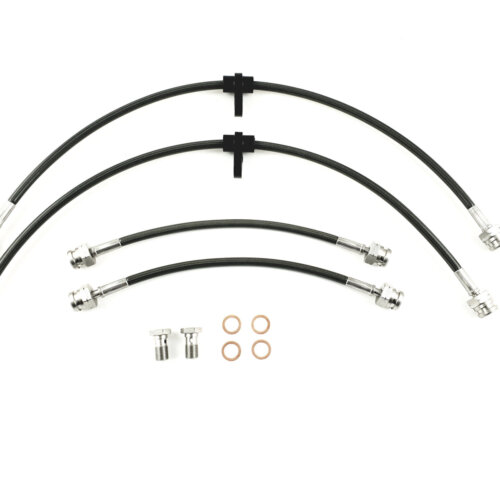 HEL Performance braided brake lines for Hyundai i30 N (2017–), black
