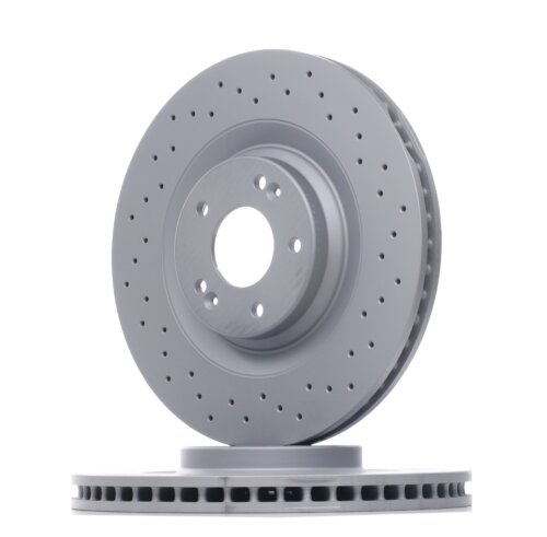Zimmermann front brake disc 345x30 mm for Hyundai i30 N pre-facelift (2017-2020) – drilled, coated
