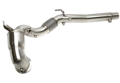 TC downpipe with 200-cell sports catalytic converter and flex pipe – for VAG 2.0 TSI EA888 Gen4 (Golf VIII GTI/R, S3 8Y, Cupra Leon/Formentor, Octavia RS NX)