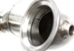 TC downpipe with 200-cell sports catalytic converter and flex pipe – for VAG 2.0 TSI EA888 Gen4 (Golf VIII GTI/R, S3 8Y, Cupra Leon/Formentor, Octavia RS NX)