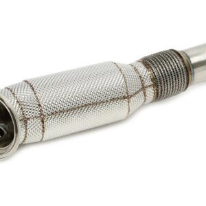 TC downpipe with sports catalytic converter and heat shield – for BMW B58 Gen1 Euro 5 (M140i, M240i, 340i, 440i, 540i, X3/X4 M40i, 2015–2019)