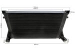 TC intercooler 630×410×50 mm, black – for VAG 1.8/2.0 TFSI MQB (Golf VII GTI/R, S3 8V, Leon Cupra, Octavia RS, 2012–2019)