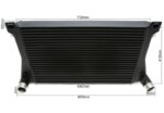 TC intercooler 640×410×65 mm with offset fins – for VAG 1.8/2.0 TFSI MQB (Golf VII GTI/R, S3 8V, Leon Cupra, Octavia RS, 2012–2019)