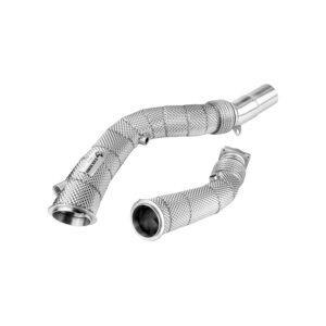Black Mamba decat downpipe kit with heat shield for BMW M3 F80/M4 F8x/M2 Competition