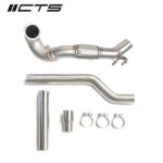 CTS Turbo downpipe for VAG MQB AWD (Golf R VII, Audi S3 8V, Audi TT FV)