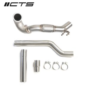 CTS Turbo downpipe for VAG MQB AWD (Golf R VII, Audi S3 8V, Audi TT FV)