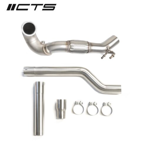 CTS Turbo downpipe for VAG MQB AWD (Golf R VII, Audi S3 8V, Audi TT FV)