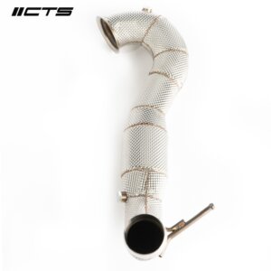 CTS Turbo downpipe with catalyst for Mercedes-Benz A45/CLA45/GLA45 AMG