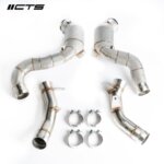 CTS Turbo downpipe s visokoprotočnim katalizatorima za Mercedes-AMG GT X290/E63 W213