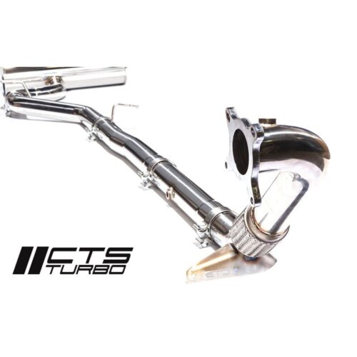 CTS Turbo turbo-back exhaust with high-flow catalyst for VW Golf VI R