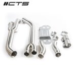 CTS Turbo single mid pipe with brace for BMW M3/M4 G80/G82/G83
