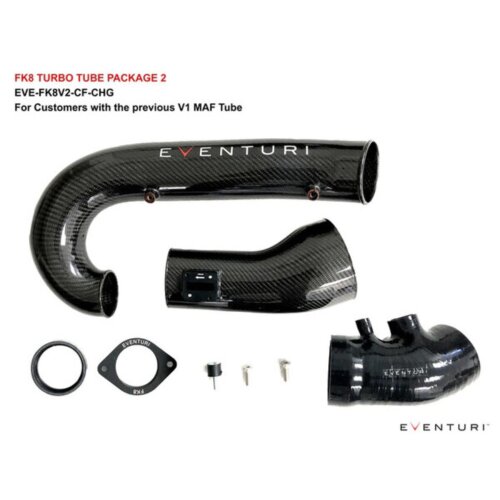 Eventuri V3 carbon turbo intake hose for Honda Civic Type R FK8