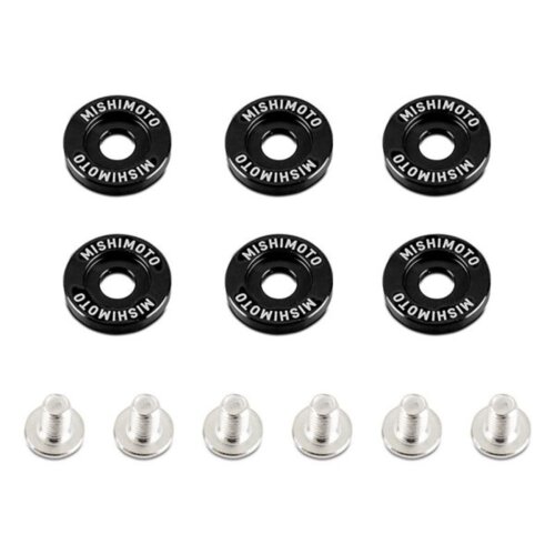 Mishimoto M6 x 1.0 fender washers, black, 20 mm
