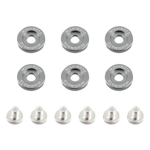 Mishimoto M6 x 1.0 fender washers, gunmetal, 20 mm