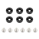 Mishimoto M6 x 1.0 black fender washers 16.7 mm
