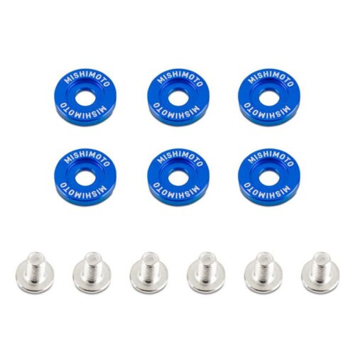 Mishimoto blue fender washers M6 x 1.0 16.7 mm