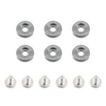 Mishimoto M6 x 1.0 fender washers – gunmetal, 16.7 mm