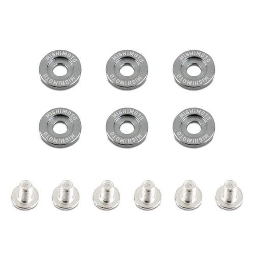 Mishimoto M6 x 1.0 fender washers – gunmetal, 16.7 mm