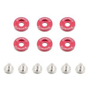 Mishimoto M6 x 1,0 crvena podloška za blatobran 16,7 mm