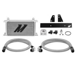 Mishimoto komplet hladnjaka ulja za Nissan 370Z – srebrni, bez termostata
