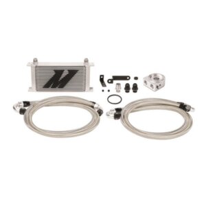 Mishimoto komplet hladnjaka ulja za Subaru Impreza WRX STI 2008–2014 – srebrni, bez termostata