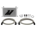 Mishimoto 25-row oil cooler kit, silver, non-thermostatic