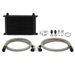 Mishimoto 25-row oil cooler kit, black, without thermostat