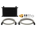 Mishimoto 25-row black thermostatic universal oil cooler kit