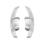 Leyo Motorsport DSG paddle shifter extensions for Škoda Kodiaq I, Octavia III and Superb III – silver