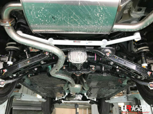 Ultra Racing 4-point rear lower chassis brace for Subaru XV GT
