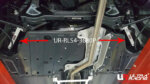 Ultra Racing rear lower chassis brace for Honda Accord CR1/CR6 9th gen. 2.0 2WD
