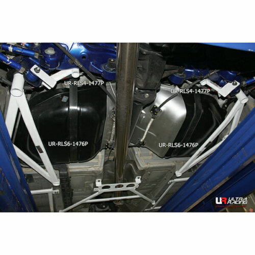 Ultra Racing 6-point rear lower chassis brace for Hyundai Genesis/Rohens Coupe BK